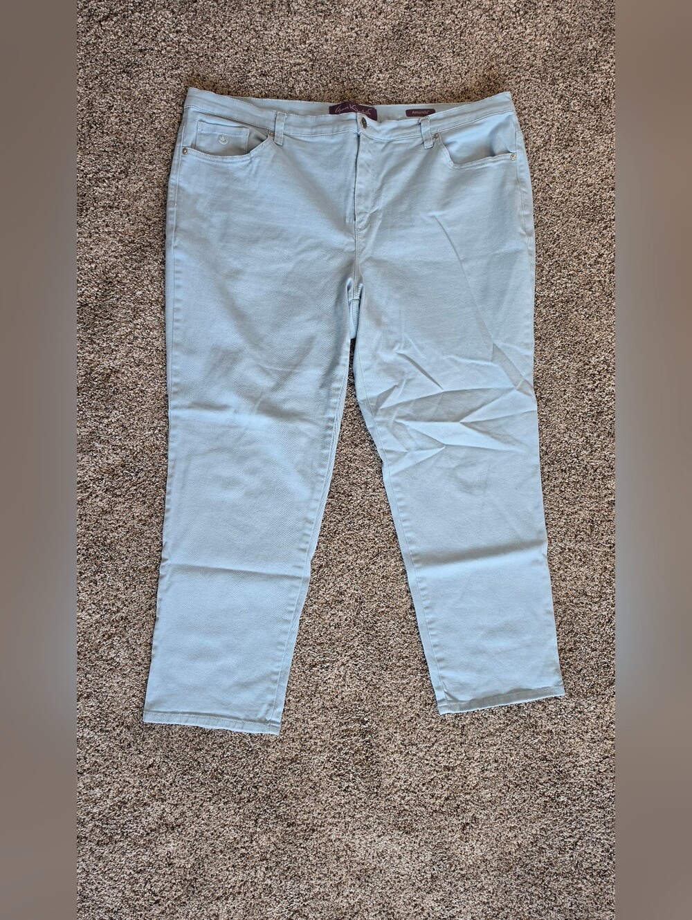 Gloria Vanderbilt Amanda Pants in Light Blue, 20W